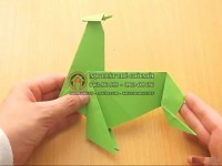 Gấp giấy Origami hình con tuần lộc