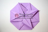 Gấp giấy Origami hình ngôi sao 8 cánh